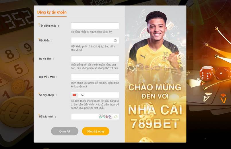 Hướng dẫn đăng ký tài khoản thành viên trên trang web Sao789 Games - Sao789